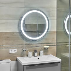 Дзеркало Global Glass MR-9 700х700, з LED-підсвічуванням Біла Церква