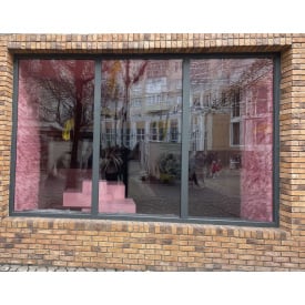 Вікно 2100x1400 мм, монтажна ширина 76мм, профіль WDS 76 MD з двокамерним енергозберігаючим склопакетом 48 мм