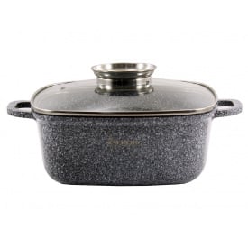 Кастрюля квадратная Zauberg 3,5 л Серо-белый 1222 SN 00090678