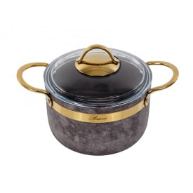 Каструля із кришкою Brioni Royal Stone Sandstone Gold 3 л Різнокольоровий 764-039