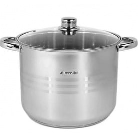 Кастрюля Kamille 4.5 л 20х16 см Серебристый KM-5401