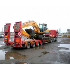 Оренда тралу 55т із переднім заїздом | Низькорамна платформа (0.5м)