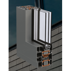 Вікно 1200*1400 з теплого алюмінієвого профілю Alumil S77 Кременець