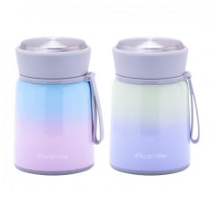 Термос харчовий Kamille 530 мл із нержавіючої сталі рожево-блакитний КМ-2096 Київ