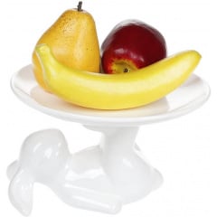 Блюдо керамическое пасхальное Кролик-акробат диаметр 20см BonaDi Київ