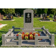 Комплекс пам'ятник граніт сірий одинарний