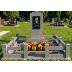 Комплекс пам'ятник граніт сірий одинарний Королёво