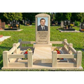 Комплекс пам'ятник білий пісковик одинарний