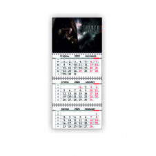 Календарь квартальный настенный Vivay 2026 Stalker 30x65 см Разноцветный (hub_wm7k8s)