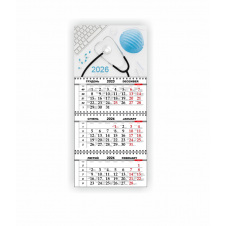 Календарь квартальный настенный Vivay 2026 Медицинский 30x65 см Разноцветный (hub_1e3i9v)