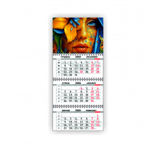 Календарь квартальный настенный Vivay 2026 Украина 30x65 см Разноцветный (hub_mjhcul)