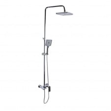 Душова система універсальна Qtap Aries квадратна на 3 споживача хром (QTARI111CRM45560)