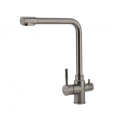 Змішувач для кухні Granado Badalona Lux PVD black з підключенням фільтра питної води графіт (gz0407LPVD)