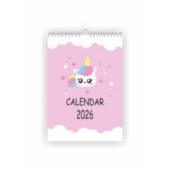 Календарь настенный Vivay 2026 Маленький единорог А4 30x20 см Разноцветный (hub_g8rzmn) Киев