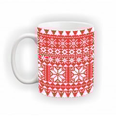 Чашка Vivay Зимовий орнамент 330 мл Білий (hub_ddmwyn) Бучач