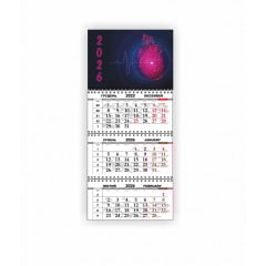 Календарь квартальный настенный Vivay 2026 Медицинский 30x65 см Разноцветный (hub_fa1h2h) Киев