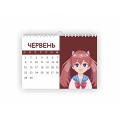 Календар настінний Vivay 2026 Аnime А4 30x20 см Різнокольоровий (hub_y2j7v5) Новомиколаївка