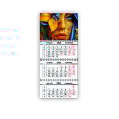 Календарь квартальный настенный Vivay 2026 Украина 30x65 см Разноцветный (hub_mjhcul) Киев