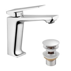 Змішувач для раковини Kroner KRP Ersel - C0111BV з донним клапаном хром (CV035468) Вознесенск