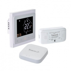 Комплект бездротового управління опаленням Tervix Pro Line ZigBee: термостат + реле On/Off (220В) + Zigbee контролер (495122) Охтирка