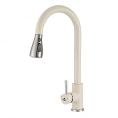 Змішувач для кухні Granado Campo Lux Ivory з висувним виливом слонова кістка (gz0504L) Киев