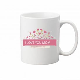 Чашка Vivay I love you mom 330 мл Белый (hub_73aq09)