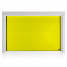 Секційні гаражні ворота Gant PR - панель Широка лінія, розмір 3500x2400 мм., колір Жовтий - Aztec Yellow. Ручне управління.