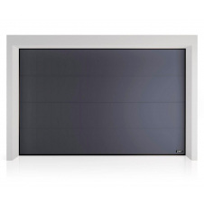 Секційні гаражні ворота Gant PR - панель Гладка, розмір 2700x2300 мм., колір Графіт RAL DB-703. Ручне управління.