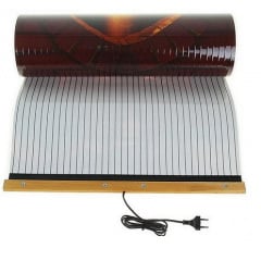 Інфрачервоний настінний обігрівач-картина ТРІО 400W 100х57 см, камін 3D (010013) Київ