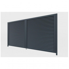 Ворота розпашні Твінго класичне (Антрацит) Енергодар