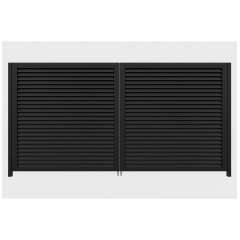 Ворота розпашні Твінго класичне (Чорний) Самбір