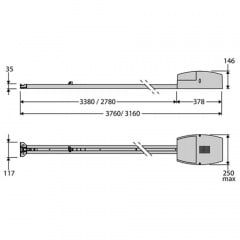 Комплект автоматики BFT BOTTICELLI BT A650 KIT для секційних гаражних воріт Київ