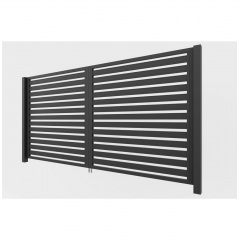 Ворота розпашні Ранчо класичне (Темно-коричневий) Енергодар