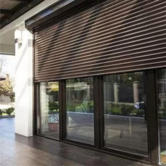 Захисні ролети Gant - профіль 39-й, розмір 1000x1000 мм., колір Коричневий RAL 8014. Ручне управління. Київ