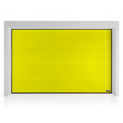 Секционные гаражные ворота Gant PR - панель Широкая линия, размер 2500x2500 мм., цвет Желтый - Aztec Yellow. Ручное управление. Киев