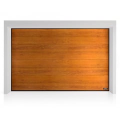 Промислові гаражні ворота Gant Plus Pro - панель Широка лінія, розмір 2600x2200 мм., колір Золотий дуб. Ручне управління. Київ