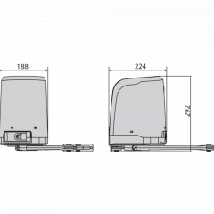 Комплект автоматики BFT VIRGO SMART BT A20 KIT для розпашних воріт, важільні Київ
