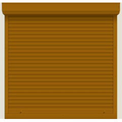 Захисні ролети Gant - профіль 39-й, розмір 1000x1000 мм., колір Золотий дуб. Ручне управління. Київ