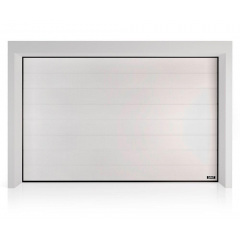 Секційні гаражні ворота Gant PR - панель Широка лінія, розмір 2500x2500 мм., колір Білий RAL 9010. Ручне управління. Київ