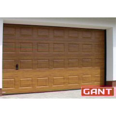 Cекційні Секційні гаражні ворота Gant Plus розмір 2400 х 2030 мм. (Фільонка - під дерево) Пружини розтягу Чернівці