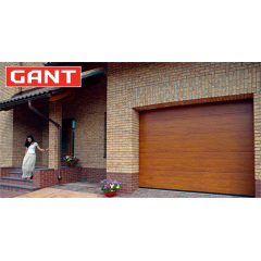 Cекційні Секційні гаражні ворота Gant Plus розмір 2400 х 2030 мм. (Широка лінія - під дерево) Пружини розтягу Київ
