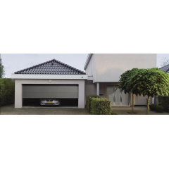 Секционные гаражные ворота Gant Plus - панель Гладкая, размер 3500x2500 мм., цвет Графит RAL DB-703. Ручное управление. Вольнянск