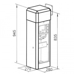 Шлагбаум Gant TURBO 2S швидкісний високоінтенсивний(стріла 3.6 м) Дзензелівка