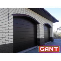 Секционные гаражные ворота Gant Plus размер 2400х2030 мм. (Широкая линия – под дерево) Торсион Киев