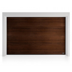 Секционные гаражные ворота Gant Plus - панель Широкая линия, размер 3800x3400 мм., цвет Венге. Ручное управление. Киев