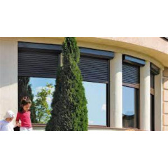 Захисні ролети Gant - профіль 55-й, розмір 2954x2205 мм., колір Коричневий RAL 8014. Ручне управління. Київ