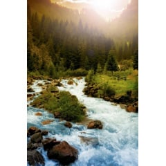 Обігрівач-картина інфрачервоний настінний ТРІО 400W 100 х 57 см, гірська річка (010025) Київ