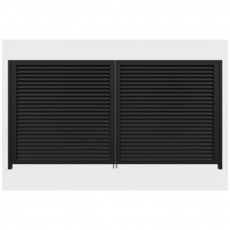 Ворота розпашні Твінго класичне (Чорний)