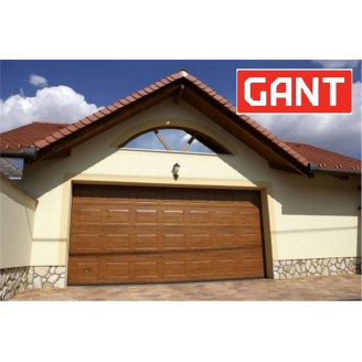 Промислові гаражні ворота Gant Plus Pro розмір 2400 х 2030 мм. (Фільонка - під дерево) Торсіон
