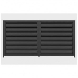 Ворота розпашні Твінго класичне (Темно-коричневий)